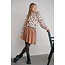 Like Flo winter rok meisjes - bruin/rood - Holly - metallic