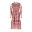 Like Flo winter mesh midi jurk meisjes - roze - Mae - AOP