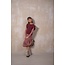 Like Flo winter mesh midi jurk meisjes - roze - Mae - AOP
