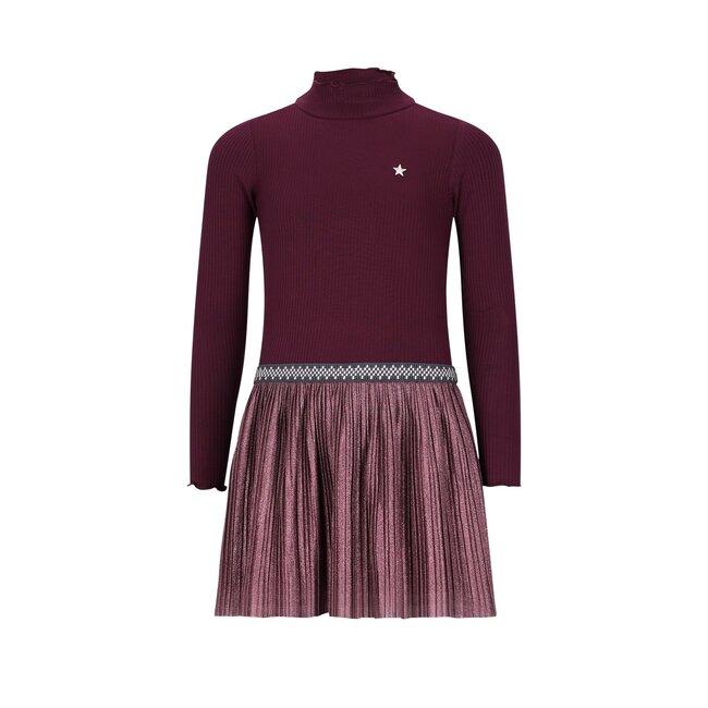 Like Flo winter jurk meisjes - rood - Miley - glitter rok