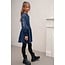 Like Flo winter jurk meisjes - navy blauw - Maya - geweven - ballonmouwen - rib