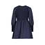 Like Flo winter jurk meisjes - navy blauw - Maya - geweven - ballonmouwen - rib