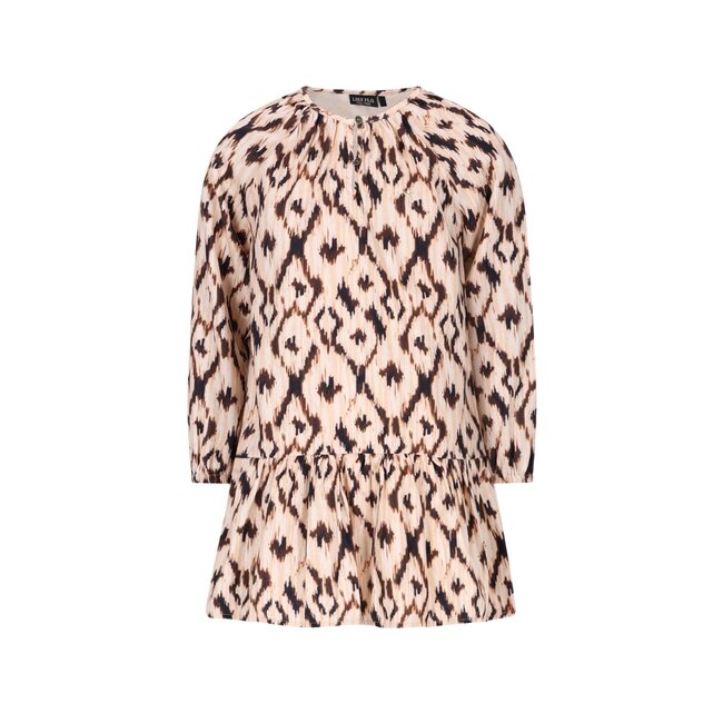 Like Flo winter jurk meisjes - beige/bruin - Meau