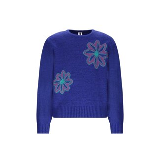 B.Nosy winter sweater meisjes - blauw - Khloe - gebreid, jacquard