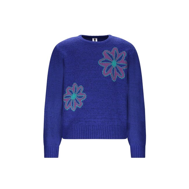 B.Nosy winter sweater meisjes - blauw - Khloe - gebreid, jacquard