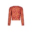 B.Nosy winter top meisjes - roze/bruin - Tori - met knoop