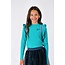 B.Nosy winter t-shirt meisjes - groen - Tess - ruffles/longsleeve