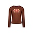 B.Nosy winter t-shirt meisjes - bruin - Tiara - longsleeve