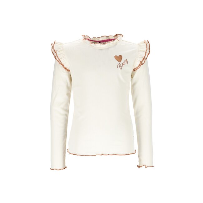 B.Nosy winter top meisjes - beige - Tonya - ruffles