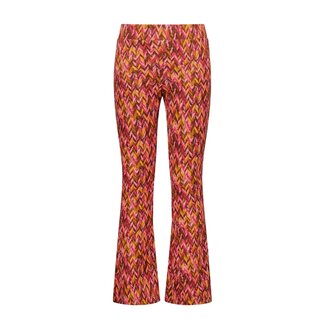 B.Nosy winter flare broek meisjes - roze/bruin - Pepper - print