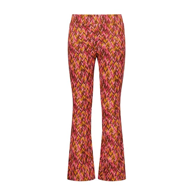 B.Nosy winter flare broek meisjes - roze/bruin - Pepper - print