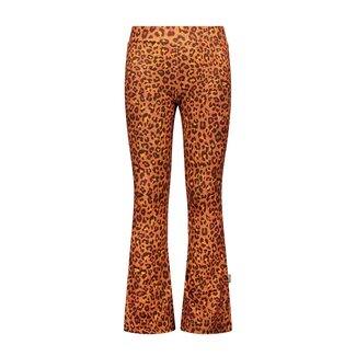 B.Nosy winter flare broek meisjes - bruin - Phoebe - luipaard