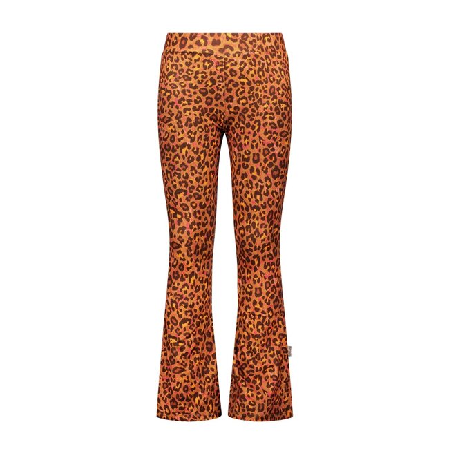 B.Nosy winter flare broek meisjes - bruin - Phoebe - luipaard