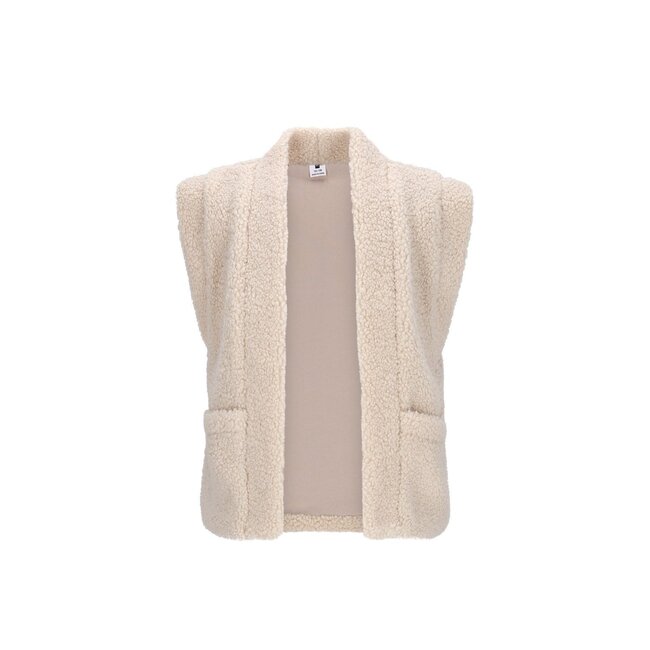 B.Nosy winter gilet meisjes - ecru - Georgie - teddy