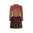 B.Nosy winter jurk meisjes - bruin - Dina - mesh rok, luipaard