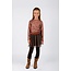 B.Nosy winter jurk meisjes - bruin - Dina - mesh rok, luipaard