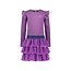 B.Nosy winter jurk meisjes - paars - Dora - laagjes mesh rok