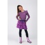 B.Nosy winter jurk meisjes - paars - Dora - laagjes mesh rok