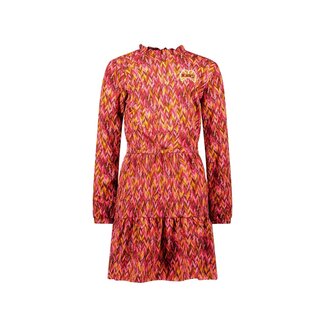 B.Nosy winter jurk meisjes - roze/bruin - Dalia - print