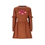 B.Nosy winter sweat jurk meisjes - bruin - Dynia