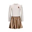 B.Nosy winter jurk meisjes - beige - Donia - metallic rok