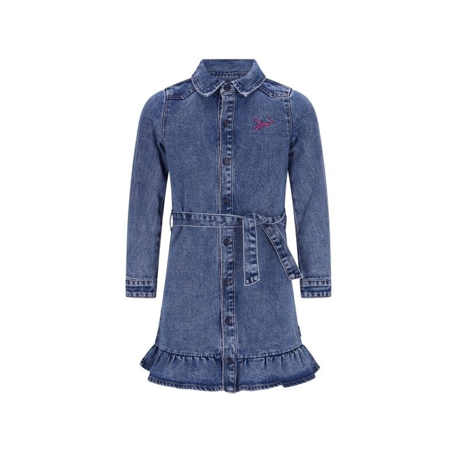 B.Nosy winter jurk meisjes - blauw - Dilan - denim