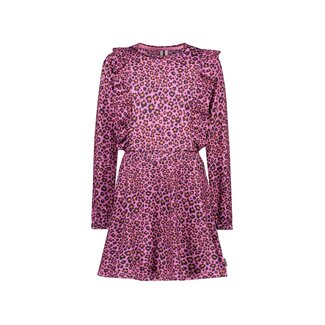 B.Nosy winter jurk meisjes - roze/paars - Dionne - print