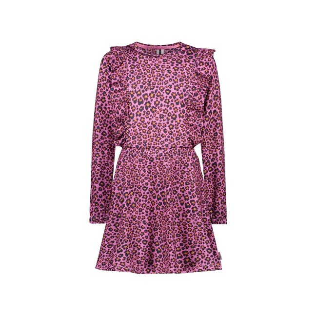 B.Nosy winter jurk meisjes - roze/paars - Dionne - print