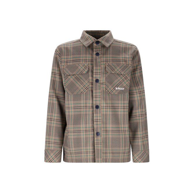 B.Nosy winter shirt jongens - groen - Bas - geruit