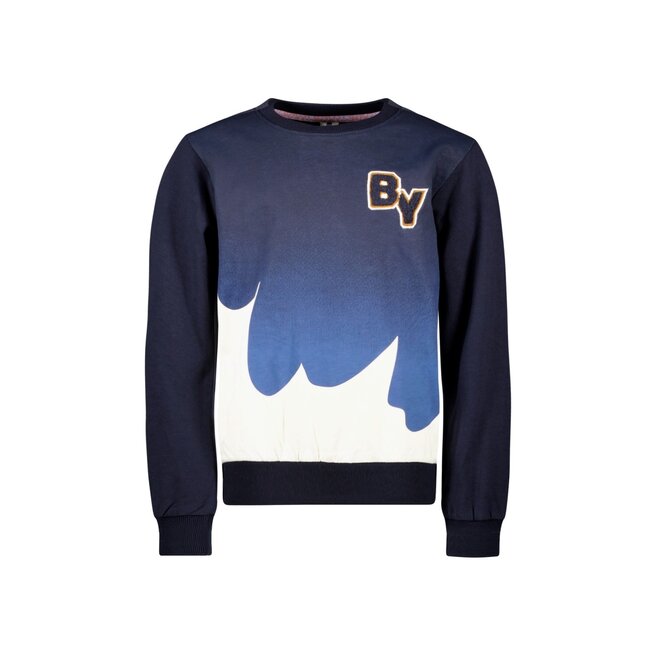 B.Nosy winter sweater jongens - navy blauw - Scott - print