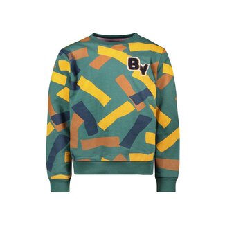 B.Nosy winter sweater jongens - groen - Scott - print