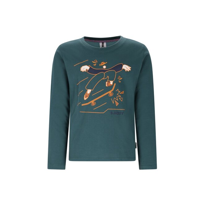 B.Nosy winter t-shirt jongens - groen - Trevor - longsleeve