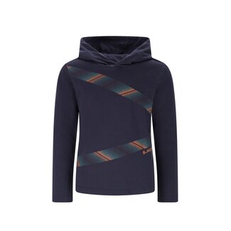 B.Nosy winter t-shirt jongens - navy blauw - Ted - capuchon/longsleeve