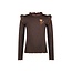 B.Nosy winter top meisjes - bruin - Tonya - ruffles