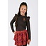 B.Nosy winter top meisjes - bruin - Tonya - ruffles