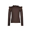 B.Nosy winter top meisjes - bruin - Tonya - ruffles
