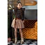 B.Nosy winter top meisjes - bruin - Tonya - ruffles