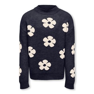 Kids ONLY winter sweater meisjes - blauw - KogNaja - regular fit, gebreid