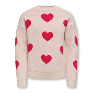Kids ONLY winter sweater meisjes - grijs - KogNaja - regular fit, gebreid