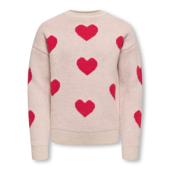 Kids ONLY winter sweater meisjes - grijs - KogNaja - regular fit, gebreid