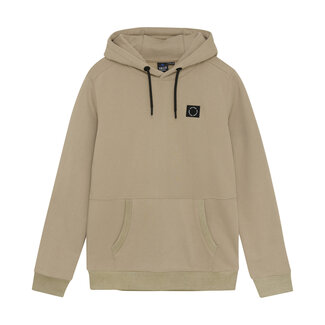 Rellix winter hoodie jongens - bruin - badge