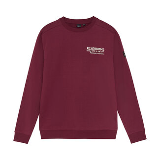 Rellix winter sweater jongens - rood - backprint