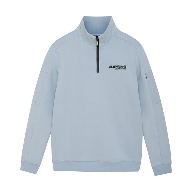 Rellix winter sweater jongens - blauw - rits