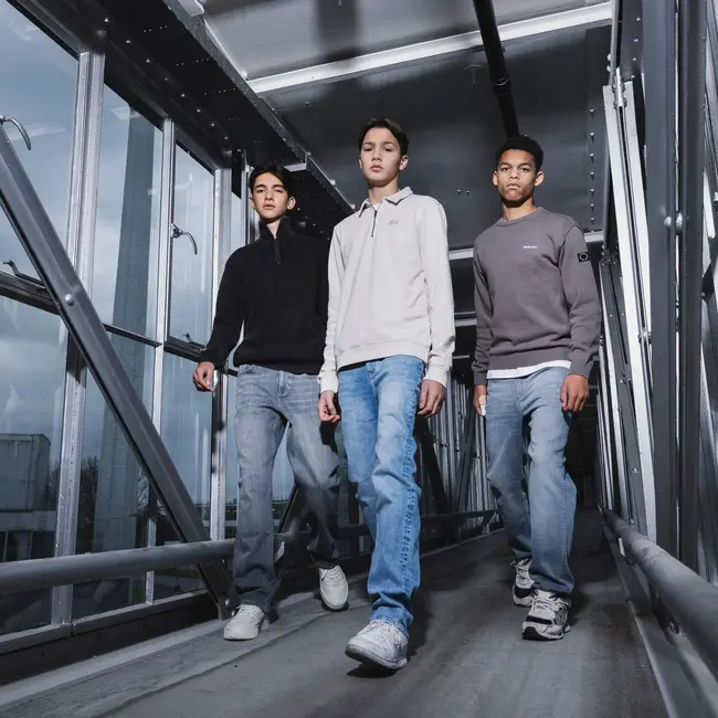 Rellix winter sweater jongens - grijs - rits