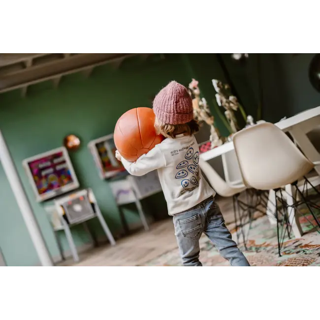 Daily7 winter t-shirt jongens - wit - longsleeve/backprint