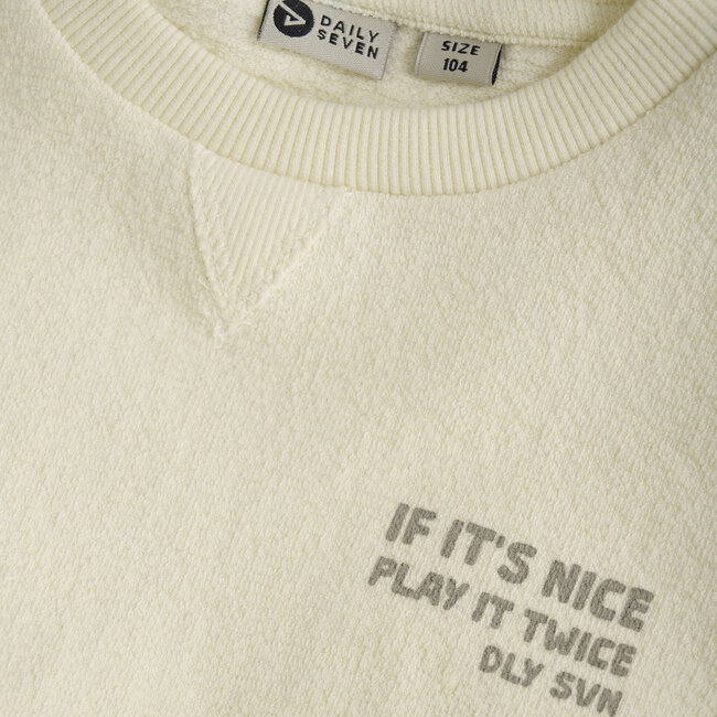 Daily7 winter t-shirt jongens - wit - longsleeve/backprint