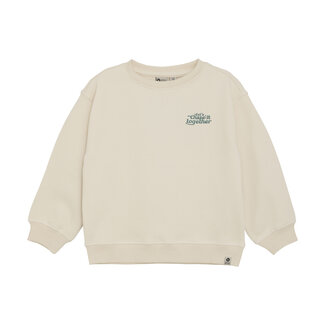 Daily7 winter sweater jongens - zand - oversized/backprint