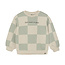 Daily7 winter sweater jongens - groen - oversized/geruite print