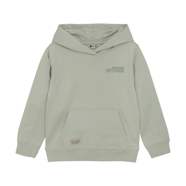 Daily7 winter hoodie jongens - groen - backprint