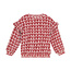 Daily7 winter sweater meisjes - roze - hart print